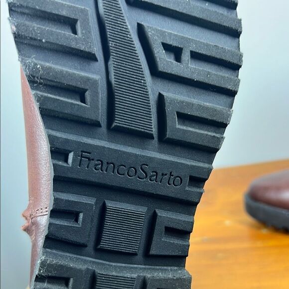 Franco Sarto Brown Leather Ankle Boots - Picture 6 of 8